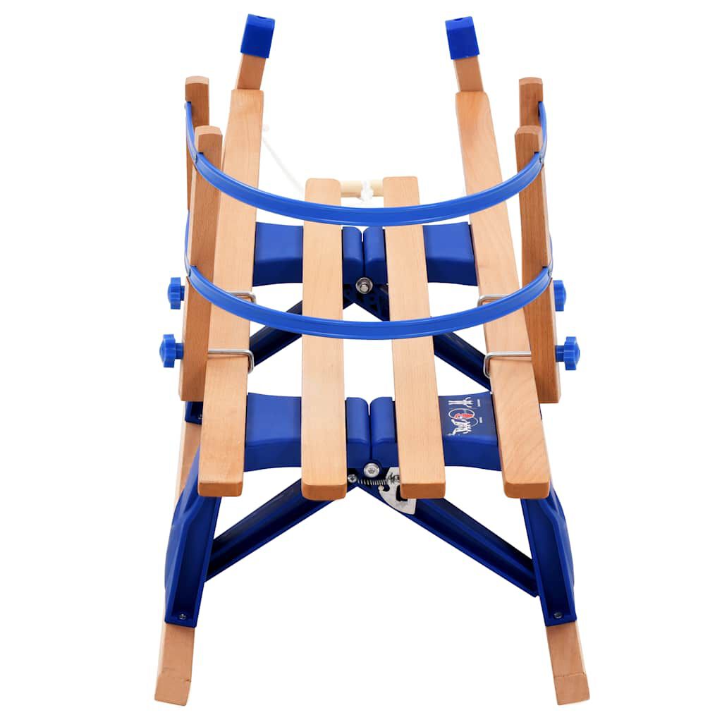 Vidaxl sneeuwslee met rugleuning inklapbaar 119 cm hout