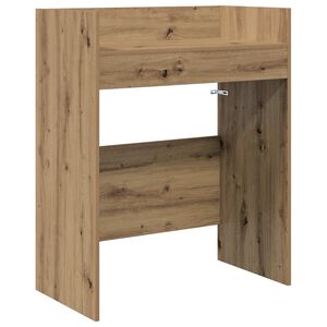 vidaXL DJ Tafel Artisanaal eiken 102 x 45 x 102 cm Bewerkt hout