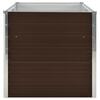 vidaXL Plantenbak verhoogd 160x80x77 cm gegalvaniseerd staal bruin