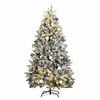 vidaXL Kunstkerstboom met scharnieren 300 LED's en kerstballen 300 cm
