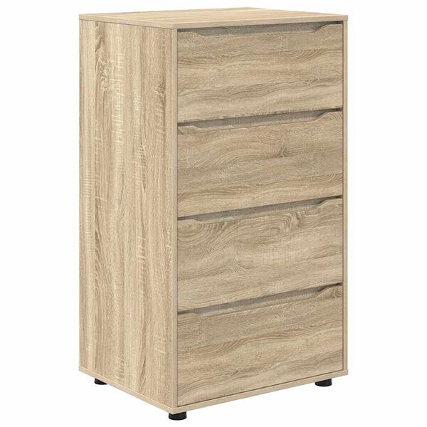 vidaXL Opslagkasten 2 pcs Sonoma Eiken 60 x 48 x 105 cm Bewerkt hout