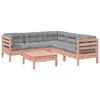 vidaXL 6-delige Loungeset met kussens massief douglas vurenhout