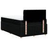 vidaXL Boxspring met matras stof zwart 120x200 cm