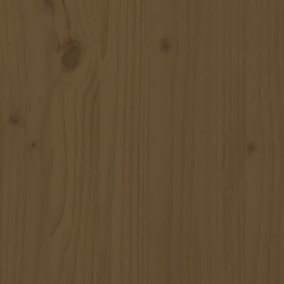 vidaXL Hoekbank met kussens massief grenenhout honingbruin