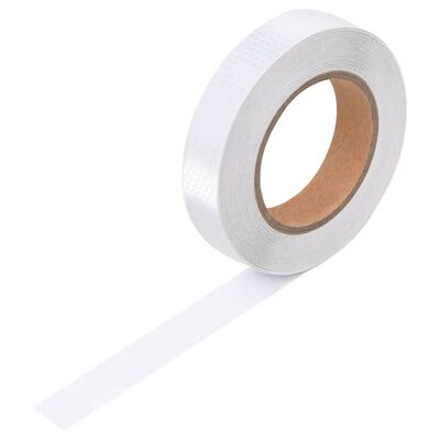vidaXL Reflecterende tape 2,5 cm x 20 m PVC wit