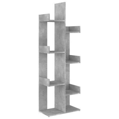 vidaXL Boekenkast 48x25,5x140 cm spaanplaat betongrijs