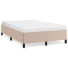 vidaXL Bedframe zonder matras 120x190 cm kunstleer cappuccinokleurig