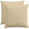 vidaXL Kussensloop 2 pcs HEERLEN Groen Grijs 55 x 55 cm corduroy