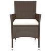 vidaXL Tuinstoelen met kussens 4 st bruin poly rattan (alleen VK/IE/FI/NO)