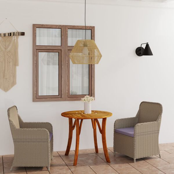 vidaXL 3-delige Tuinset bruin