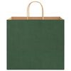 vidaXL Papieren zakken 250 st met hengsels 32x22x28 cm groen