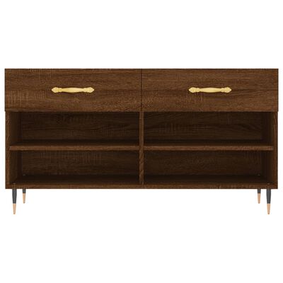 vidaXL Schoenenbank 102x35x55 cm bewerkt hout sonoma eikenkleurig