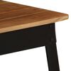 vidaXL Eettafel 75x75x76 cm massief acaciahout en staal