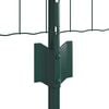 vidaXL Hek met Paal Groen 0,6 x 25 m Staal en PVC