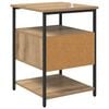 vidaXL Nachtkastje 2 pcs Artisan Eiken 40 x 42 x 56 cm Bewerkt hout