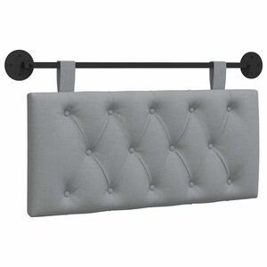 vidaXL Hangend hoofdbord Lichtgrijs Stof