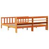 vidaXL Bedframe met hoofdbord massief grenenhout wasbruin 180x200 cm