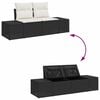 vidaXL Tuin Sofa Set met kussen met opslag 6 pcs Bruin en Crème