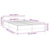 vidaXL Bedframe met hoofdeinde zonder matras 120x200 cm wit