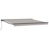 vidaXL Zijde Frame Lichtgrijs 400 &times; 300 cm Polyester met PU-coating