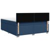 vidaXL Boxspring met matras stof blauw 180x200 cm