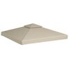 vidaXL Vervangend tentdoek prieel 310 g/m&sup2; 3x3 m beige