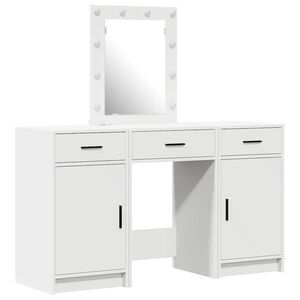vidaXL Plafondtafel met lade Wit 50 x 41 x 135 cm Bewerkt hout