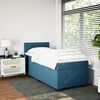 vidaXL Boxspring met matras fluweel blauw 90x200 cm