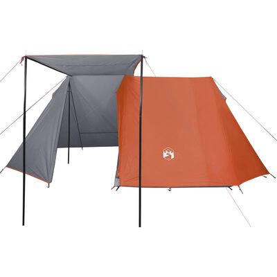 vidaXL Tent 3-persoons waterdicht grijs en oranje