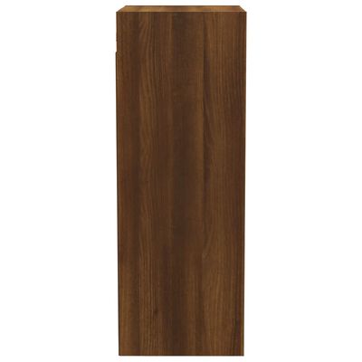 vidaXL Wandkast 34,5x32,5x90 cm bewerkt hout bruin eikenkleur