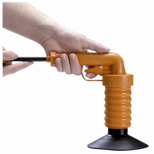 Drain Buster Afvoerontstopper handmatig oranje en zwart