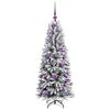 vidaXL Kunstkerstboom met 150 LED met standaard Wit 53 x 53 x 120 cm