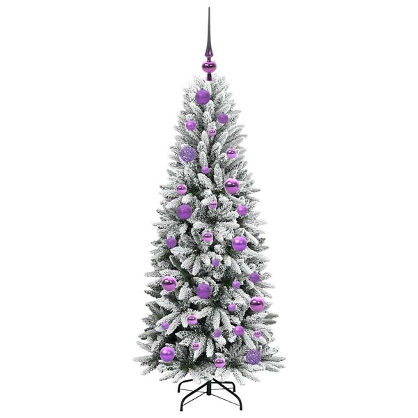 vidaXL Kunstkerstboom met 150 LED met standaard Wit 53 x 53 x 120 cm