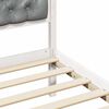 vidaXL Bedframe Lichtgrijs 80 x 200 cm Massief grenenhout