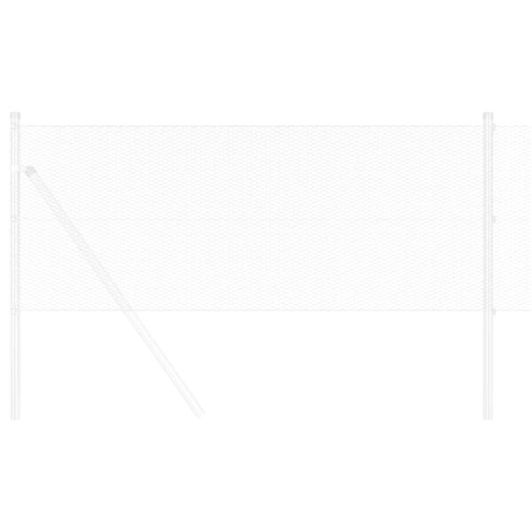 vidaXL Hexagon Hek Zilver 0,6 x 25 m Gegalvaniseerd staal