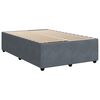 vidaXL Boxspring met matras fluweel donkergrijs 120x190 cm