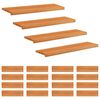 vidaXL Trapmatten 20 st Licht Bruin 100 x 30 x 2 cm Massief beukenhout