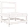 vidaXL 6-delige Loungeset massief grenenhout wit