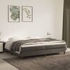 vidaXL Boxspring bed 200x200 cm fluweel donkergrijs