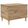 vidaXL Nachtkastje Artisan Eiken 60 x 44,5 x 45 cm Bewerkt hout