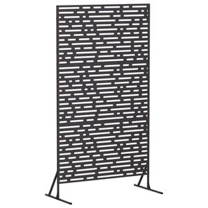 vidaXL Privacyscherm 100 x 50 x 180 cm Staal Zwart