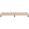 vidaXL Boxspring bed kunstleer cappuccinokleurig 90x200 cm