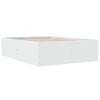 vidaXL Bedframe bewerkt hout wit 120x190 cm