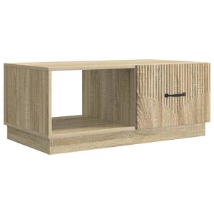 vidaXL Salontafel Sonoma Eiken 90 x 50 x 37 cm Bewerkt hout