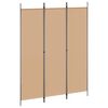 vidaXL 3-Panel Room Divider Beige 150 x 200 cm Stof