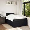vidaXL Boxspring met matras fluweel zwart 120x200 cm