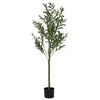 vidaXL Kunstolijfboom 450 blaadjes 120 cm groen