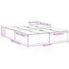 vidaXL Opbergbedframe Grijs Sonoma 160 x 200 cm Bewerkt hout