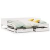 vidaXL Slaapbank met onderschuifbed/lades zonder matras 80x200 cm wit