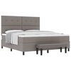 vidaXL Boxspringbed met hoofdeinde Taupe 180 x 200 cm Stof